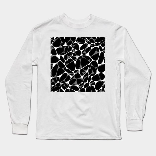 Monochrome pebble mix Long Sleeve T-Shirt by Avisnanna